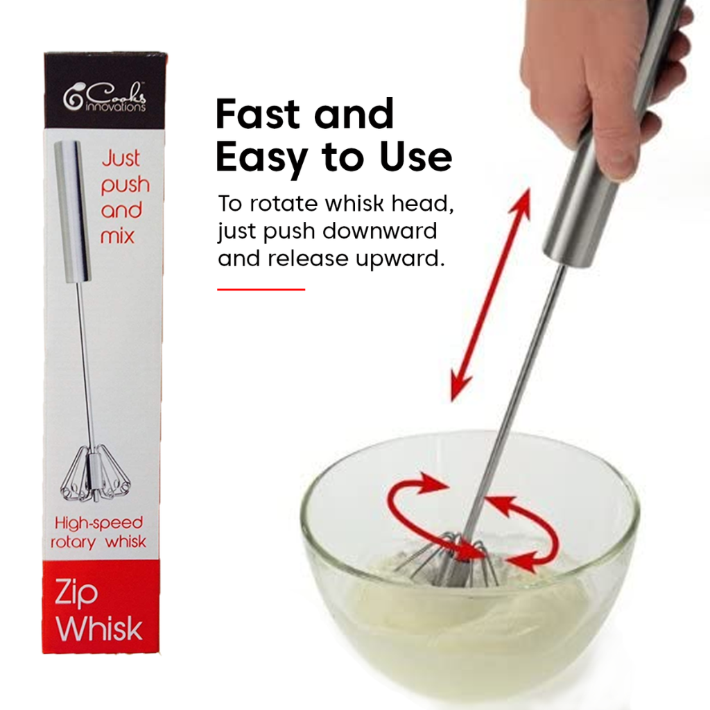 Cooks Innovations Push Down Zip Whisk