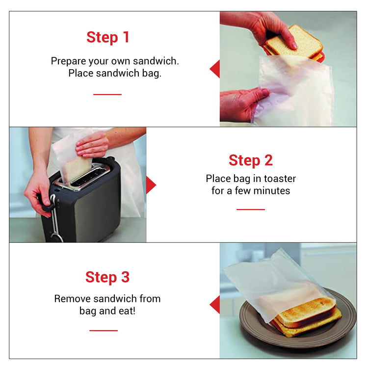  COOKINA 6-Pack – 2 Large and 4 Sandwich Reusable