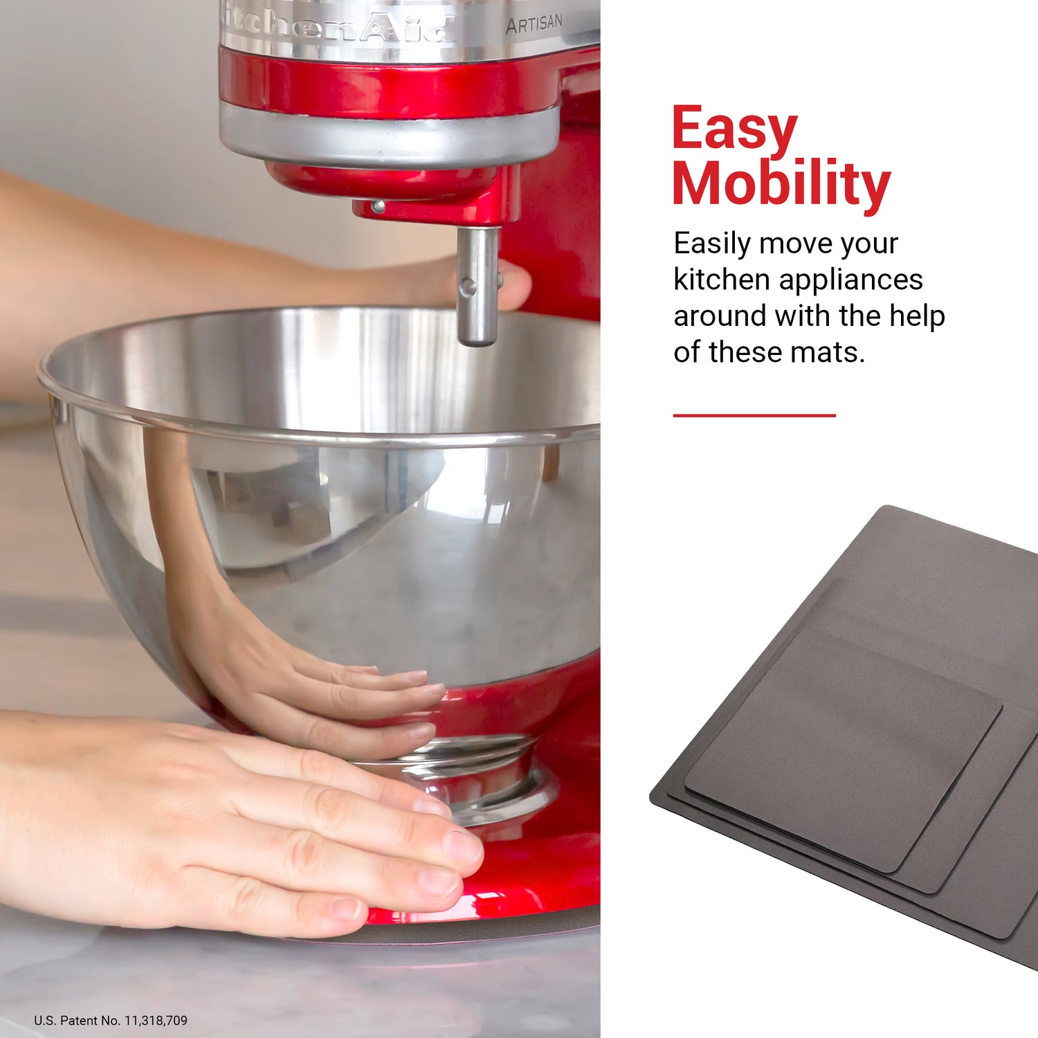 Mixer Sliding Mat for KitchenAid Stand Mixer, Kitchen Appliance