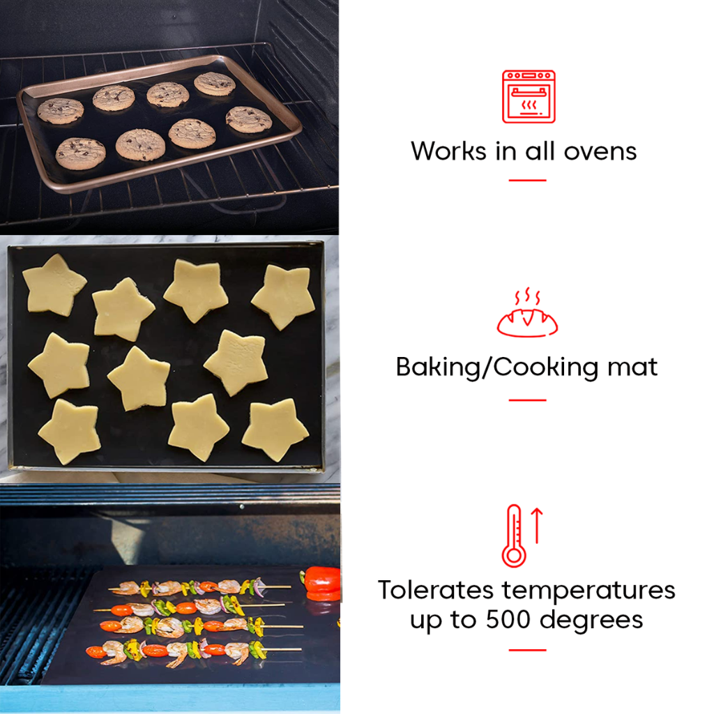 Baking Paper Reusable Non Stick High Temperature Resistant Sheet Oven  Microwave Grill Baking Pastry Mat Kitchen Baking Tools - AliExpress